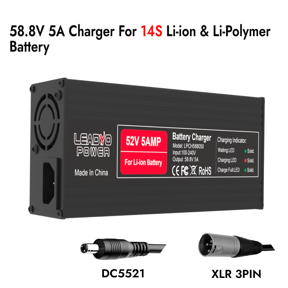 84V 20A Smart Charger - Caricabatterie 54.6V 58.8V 67.2V 5A per