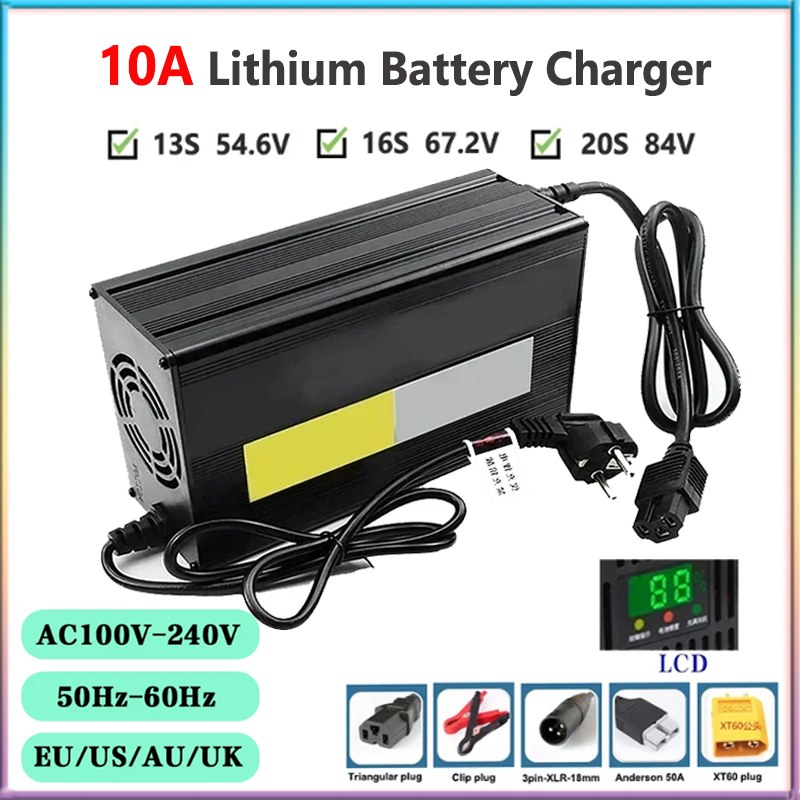 84V 20A Smart Charger - Caricabatteria al litio 10A 48V 60V