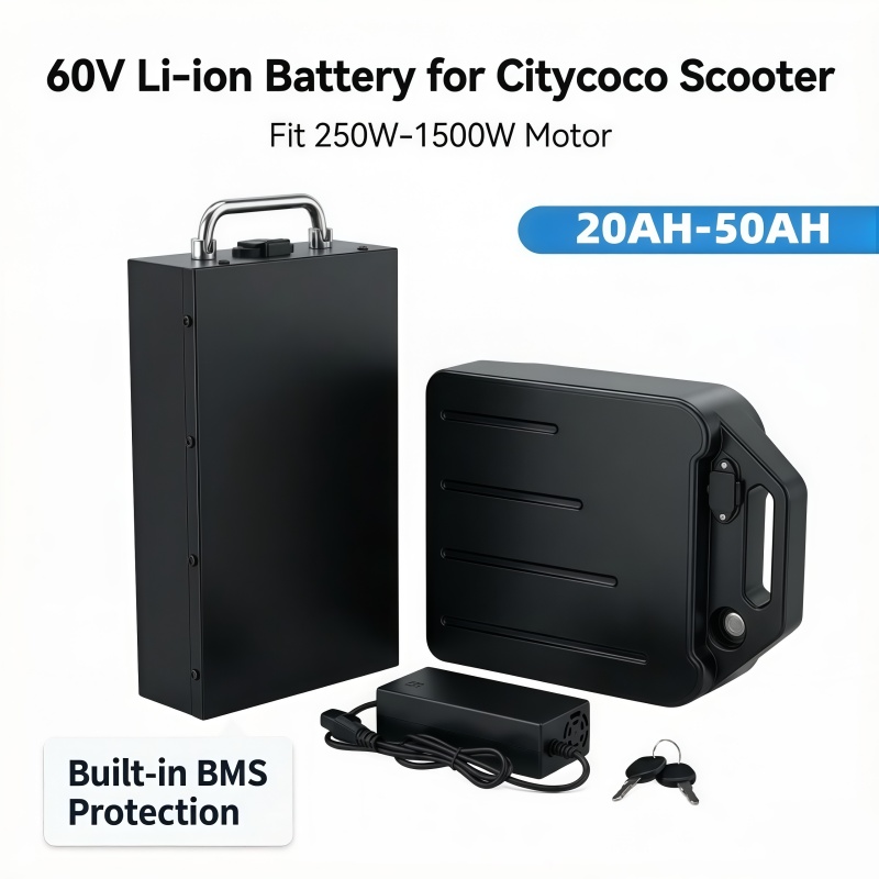 60V 50Ah Electric Scooter Battery - Batteria al Litio 60V con Protezione
