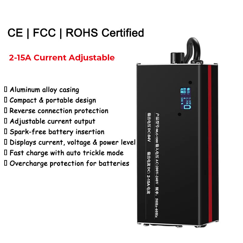 2-15A Regolazione della corren - 72V 15A Fast Charger recensione e prezzo